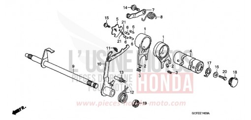 GEARSHIFT DRUM CRF70F4 de 2004